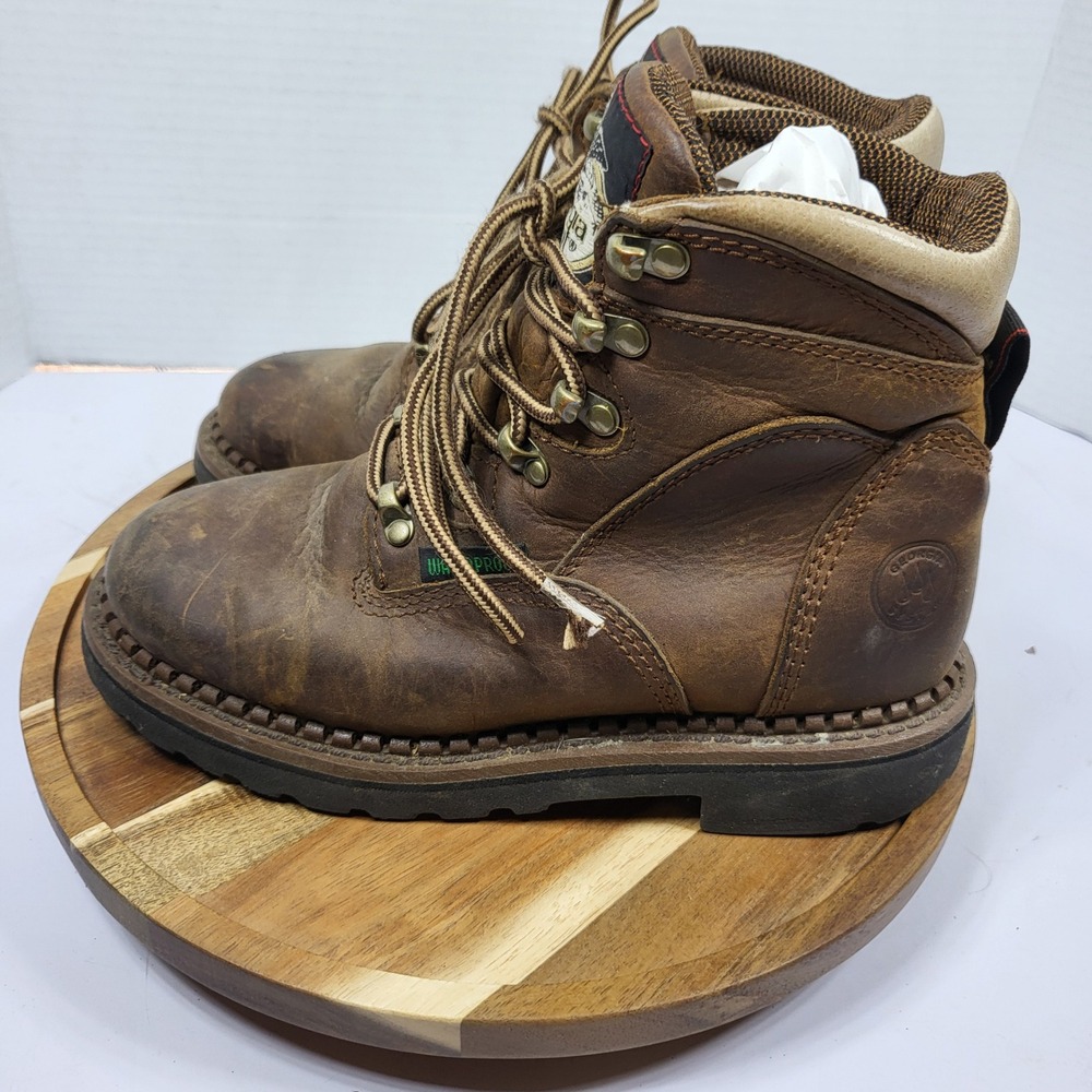 Georgia Boot Women's Eagle One Waterproof Leather Lace Up Work Boots Size 7